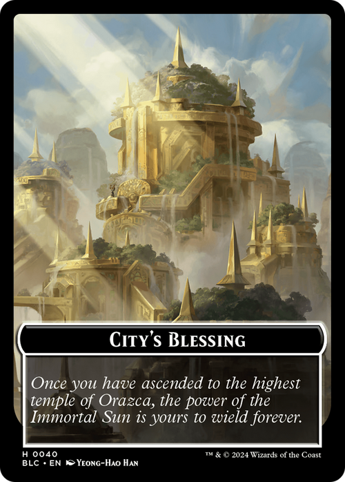 City's Blessing (TBLC-040) - Bloomburrow Commander Tokens