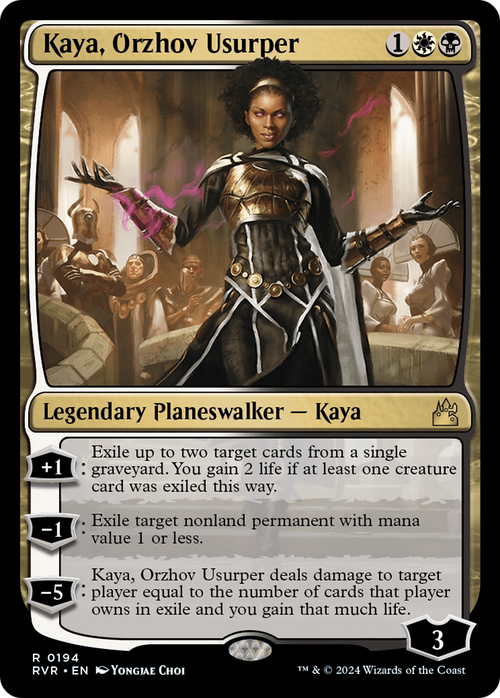 Kaya, Orzhov Usurper (RVR-194) - Ravnica Remastered Foil