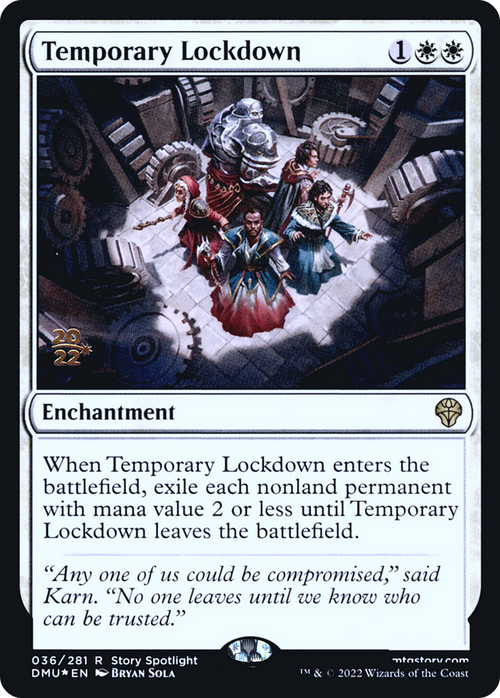 Temporary Lockdown (PRE-036) - Dominaria United Promos Foil