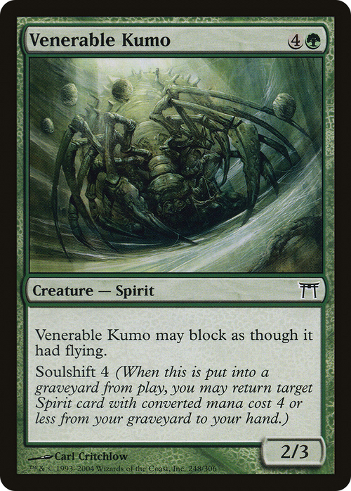 Venerable Kumo (CHK-248) - Champions of Kamigawa
