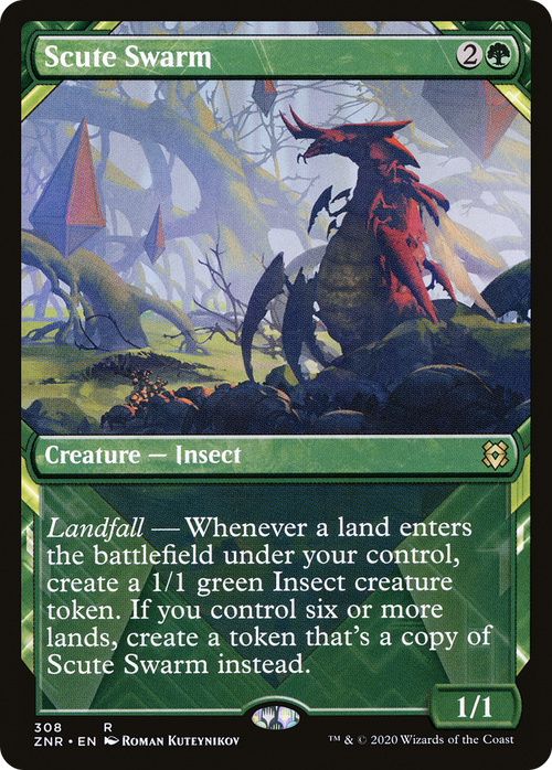 Scute Swarm (Showcase) (ZNR-308) - Zendikar Rising: (Showcase) Foil