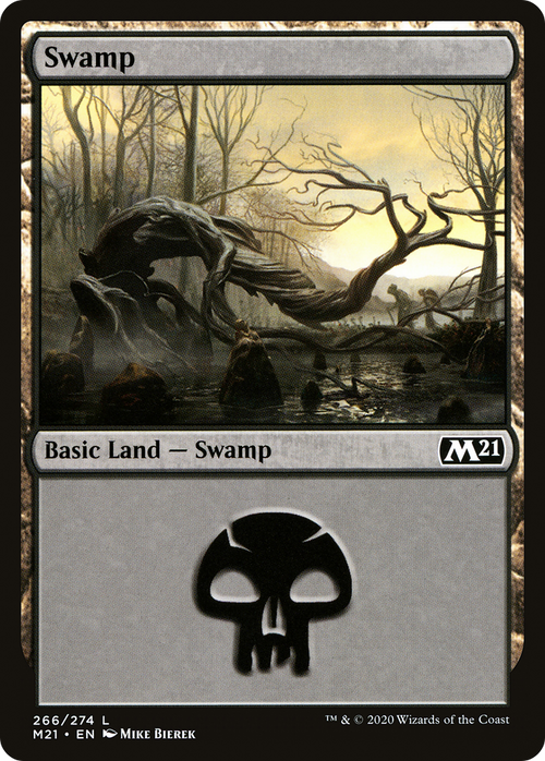 Swamp (M21-266) - Core Set 2021 Foil