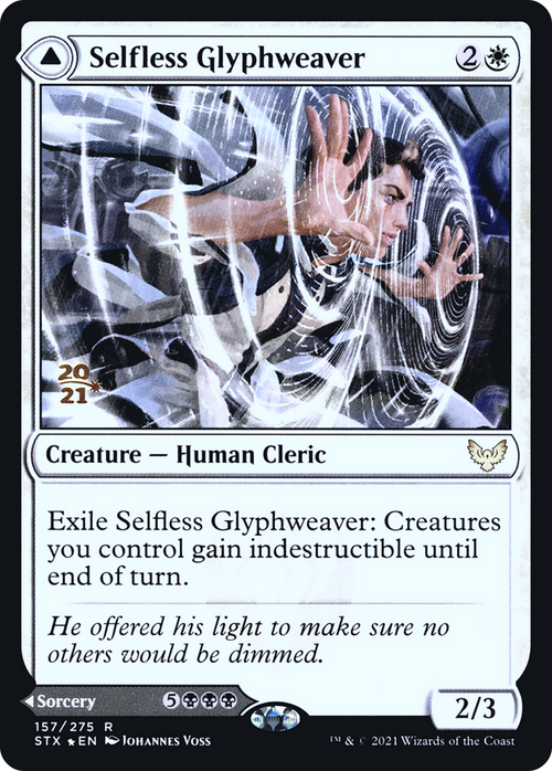 Selfless Glyphweaver (PRE-157S) - Strixhaven: School of Mages Promos Foil