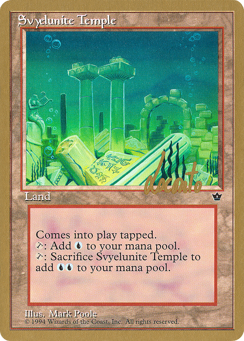 Svyelunite Temple - 1996 Michael Loconto (FEM) (WCD-) - Pro Tour Collector Set