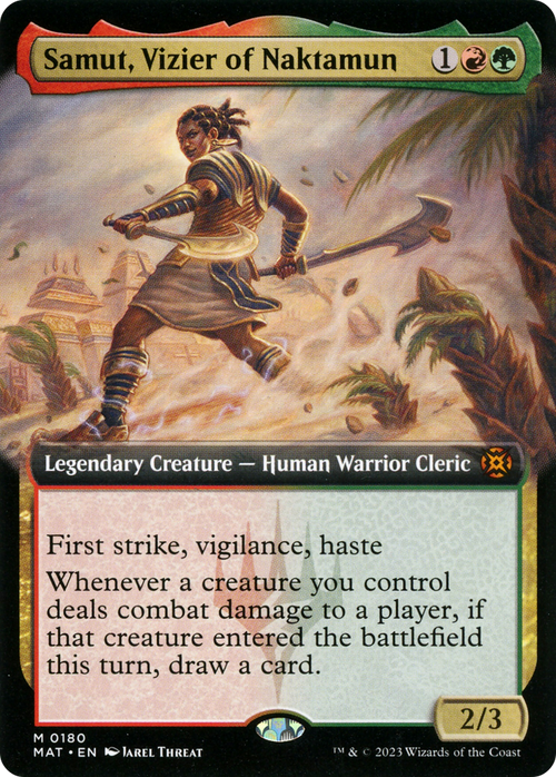 Samut, Vizier of Naktamun (Extended Art) (MAT-180) - March of the Machine: The Aftermath: (Extended Art) Foil