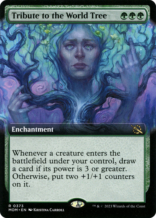 Tribute to the World Tree (Extended Art) (MOM-373) - March of the Machine: (Extended Art) Foil
