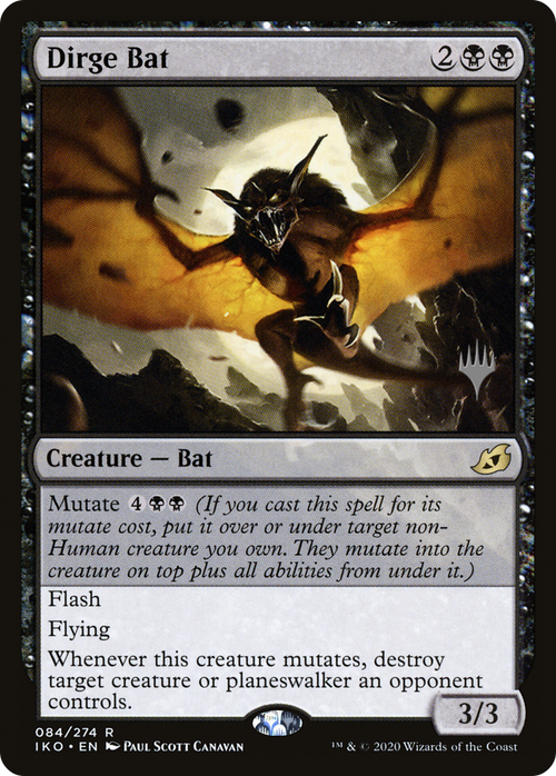 Dirge Bat (PPIKO-84P) - Ikoria: Lair of Behemoths Promos Foil