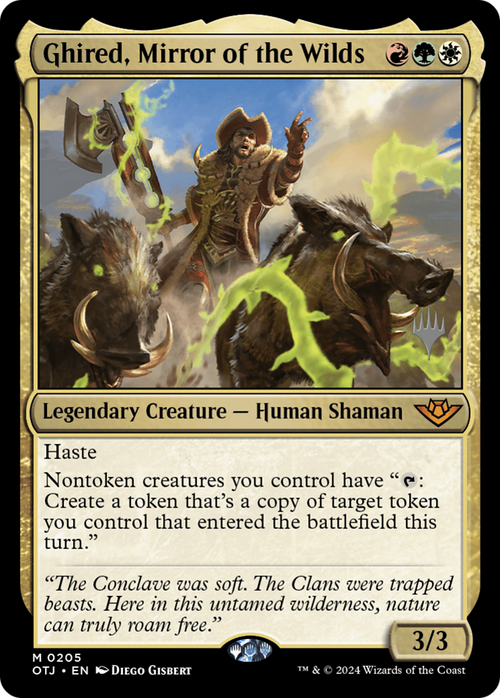Ghired, Mirror of the Wilds (PPOTJ-205) - Outlaws of Thunder Junction Promos