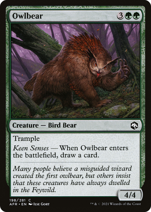 Owlbear (AFR-198) - Adventures in the Forgotten Realms