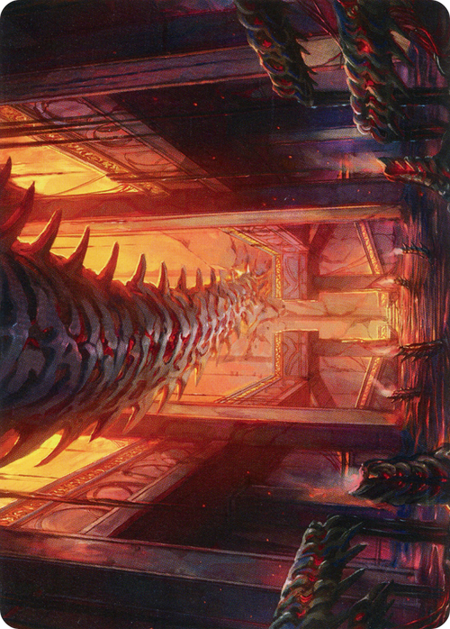 Bloodfell Caves // Bloodfell Caves (AMOM-055) - March of the Machine Art Series (Borderless)