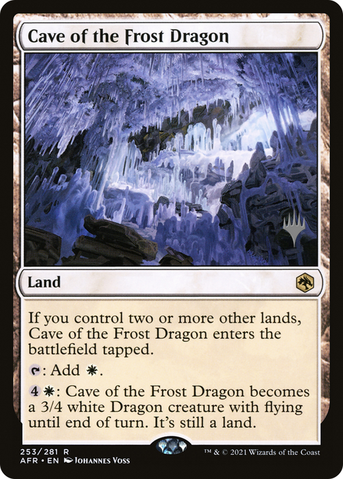 Cave of the Frost Dragon (PPAFR-253P) - Adventures in the Forgotten Realms Promos Foil