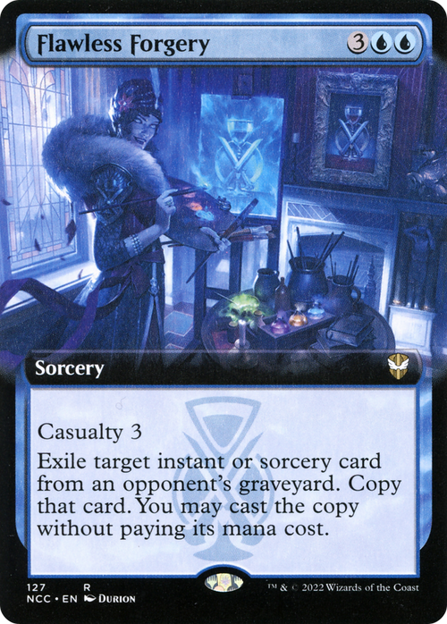 Flawless Forgery (Extended Art) (NCC-127) - New Capenna Commander: (Extended Art)