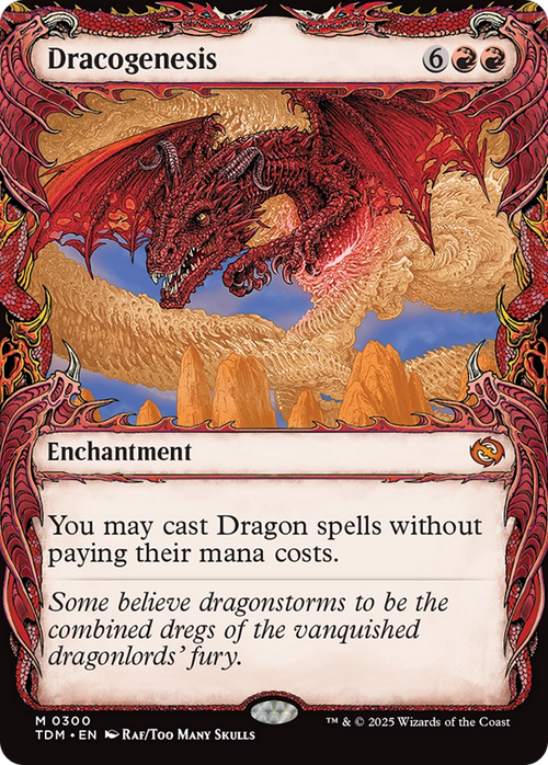 Dracogenesis (0300) (Showcase) (TDM-300) - Tarkir: Dragonstorm: (Showcase, enchantment)