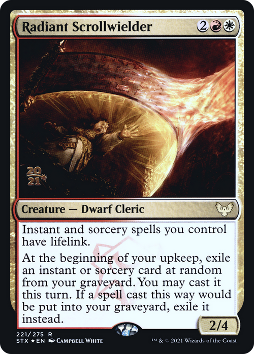 Radiant Scrollwielder (PRE-221S) - Strixhaven: School of Mages Promos Foil