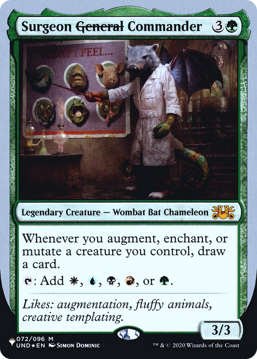 Surgeon ~General~ Commander (LIST-072/096) - The List (Unfinity Foil Edition) Foil