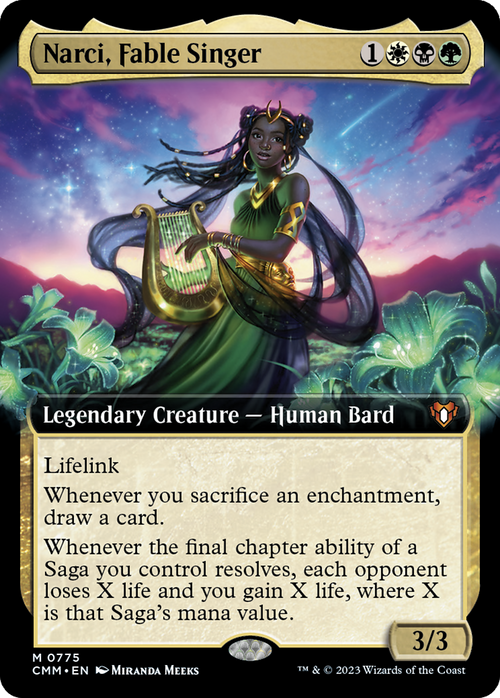 Narci, Fable Singer (Extended Art) (CMM-775) - Commander Masters: (Extended Art)
