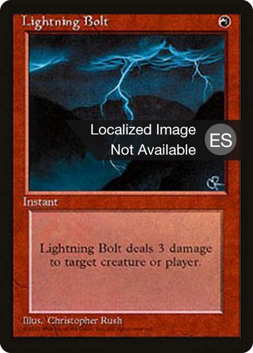 Lightning Bolt (4BB-226) - Fourth Edition Foreign Black Border