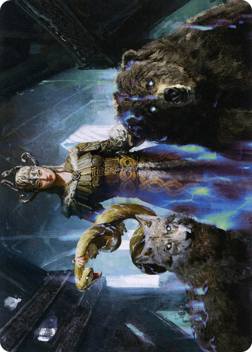 Kolvori, God of Kinship // Kolvori, God of Kinship (ASKHM-048) - Art Series: Kaldheim (Borderless) Foil