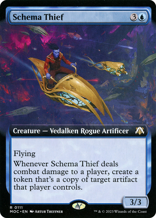 Schema Thief (Extended Art) (MOC-111) - March of the Machine Commander: (Extended Art)
