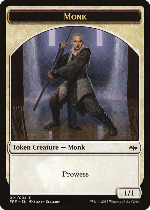 Monk Token (FRF-001) - Fate Reforged Tokens