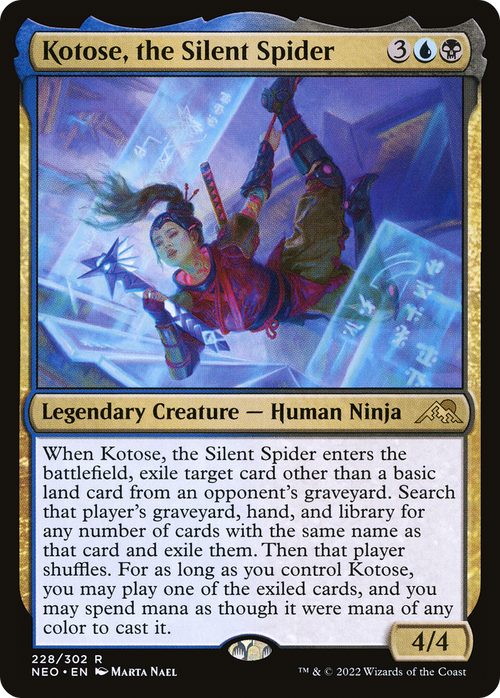 Kotose, the Silent Spider (NEO-228) - Kamigawa: Neon Dynasty