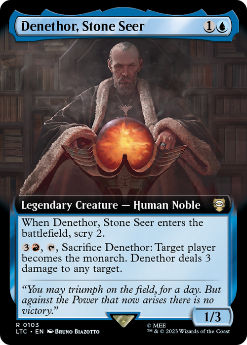 Denethor, Stone Seer (Extended Art) (LTC-103) - Tales of Middle-earth Commander: (Extended Art)
