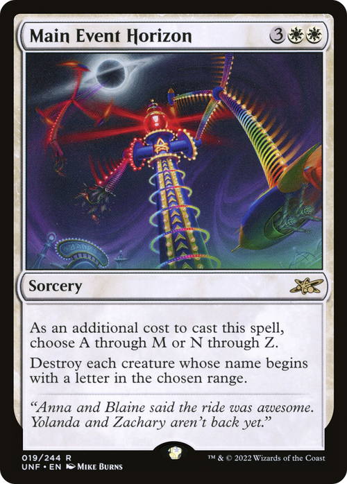 Main Event Horizon (UNF-019) - Unfinity