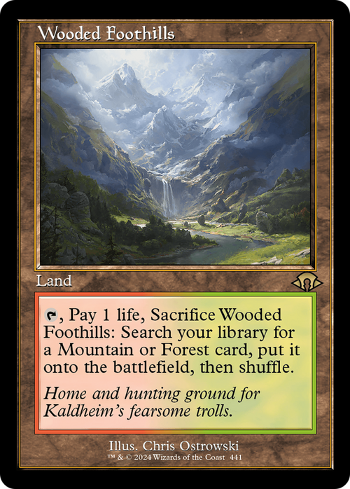 Wooded Foothills (Retro Frame) (MH3-441) - Modern Horizons 3 Foil