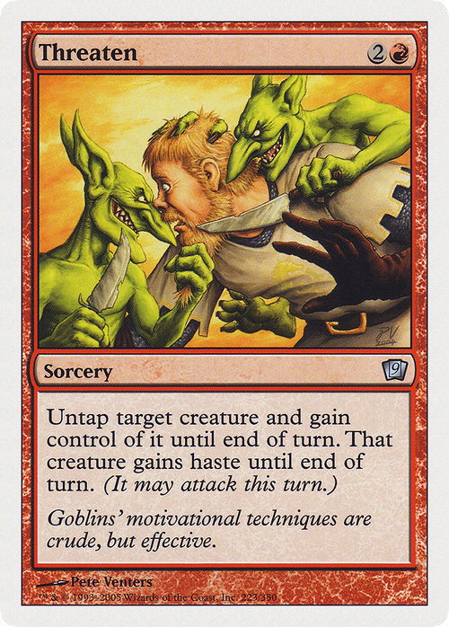 Threaten (9ED-223) - 9th Edition