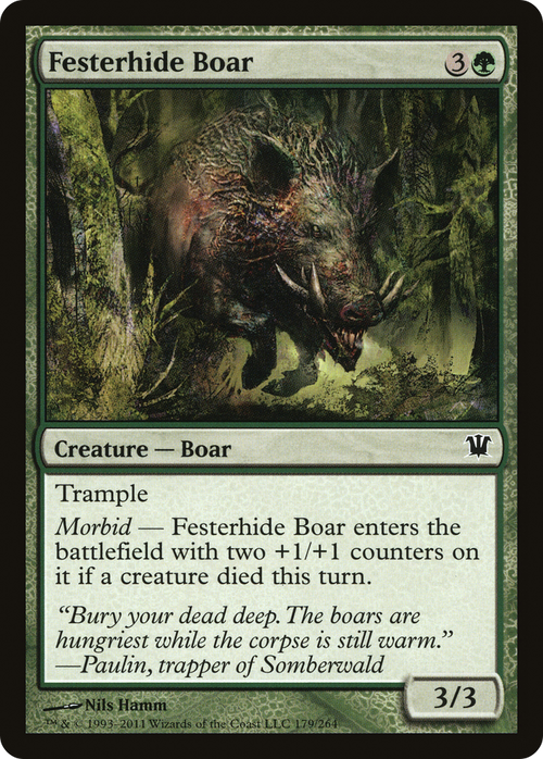 Festerhide Boar (ISD-179) - Innistrad