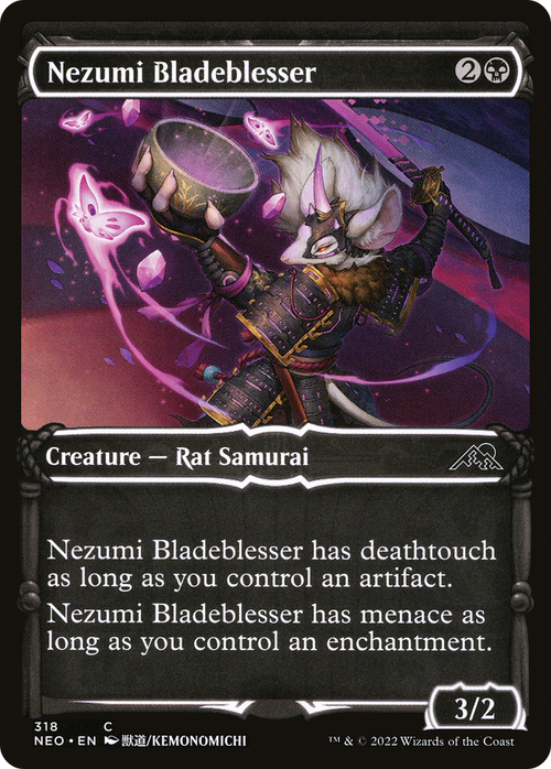 Nezumi Bladeblesser (Showcase) (NEO-318) - Kamigawa: Neon Dynasty: (Showcase) Foil
