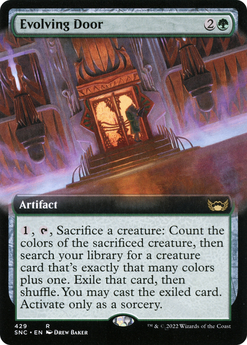 Evolving Door (Extended Art) (SNC-429) - Streets of New Capenna: (Extended Art)