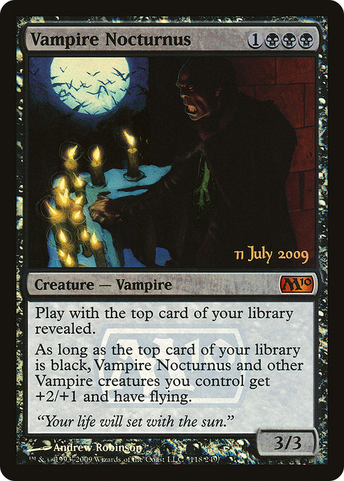 Vampire Nocturnus (PRE-118★) - Magic 2010 Promos Foil
