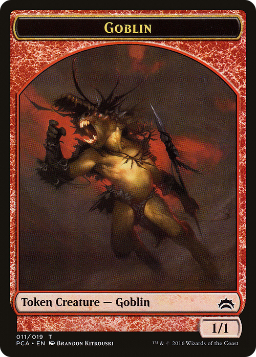 Goblin // Boar Double-sided Token (PCA-011) - Planechase Anthology Tokens