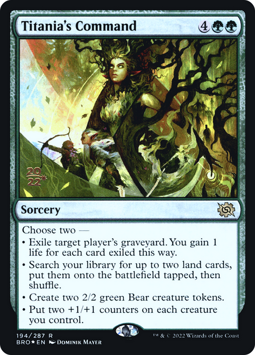 Titania's Command (PRE-194) - The Brothers' War Promos Foil