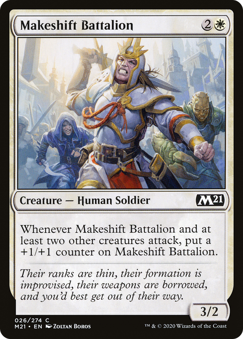 Makeshift Battalion (M21-026) - Core Set 2021 Foil