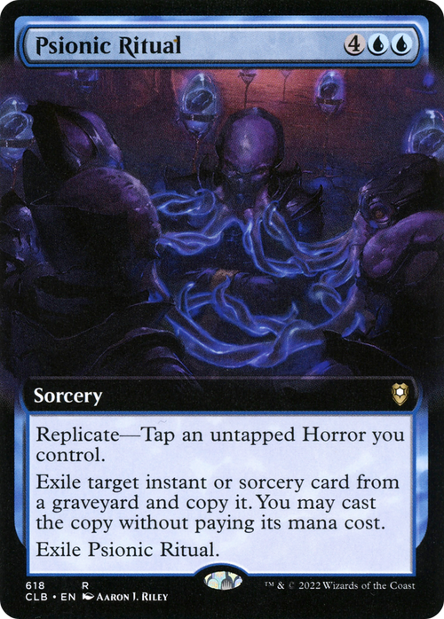 Psionic Ritual (Extended Art) (CLB-618) - Commander Legends: Battle for Baldur's Gate: (Extended Art)