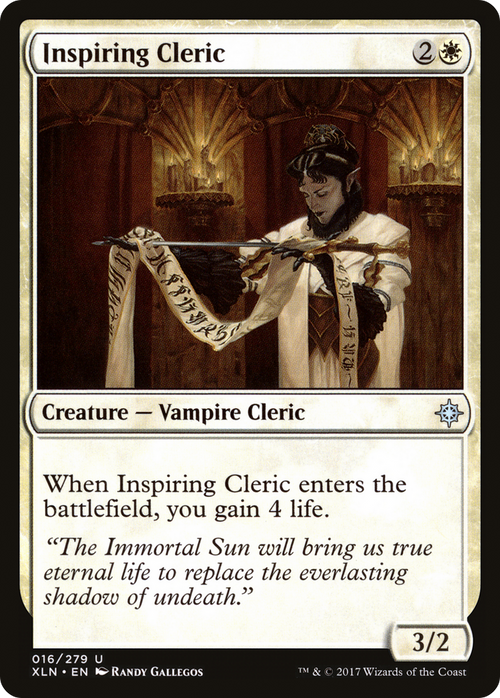 Inspiring Cleric (XLN-016) - Ixalan Foil