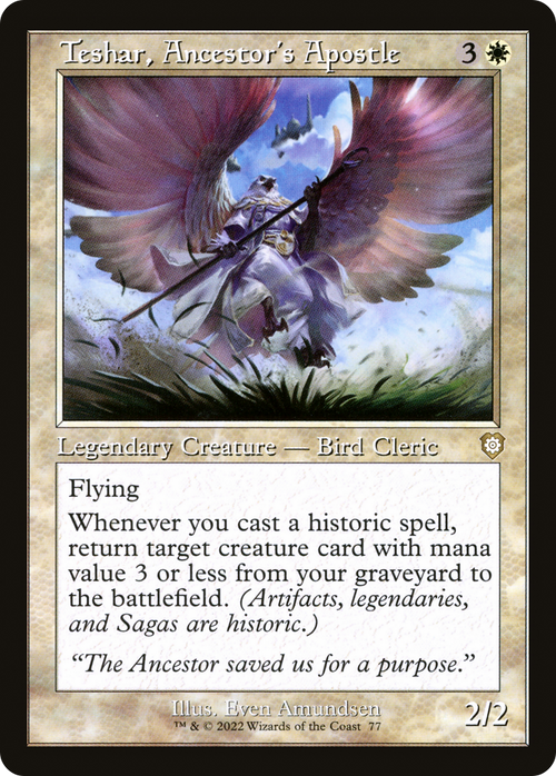 Teshar, Ancestor's Apostle (Retro Frame) (BRC-077) - The Brothers' War Commander