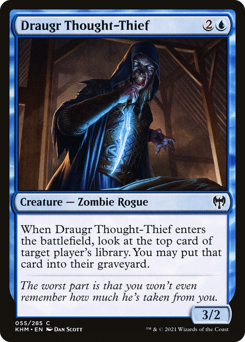 Draugr Thought-Thief (KHM-055) - Kaldheim Foil
