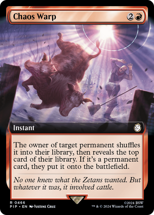 Chaos Warp (Extended Art) (PIP-466) - Fallout: (Extended Art) Foil
