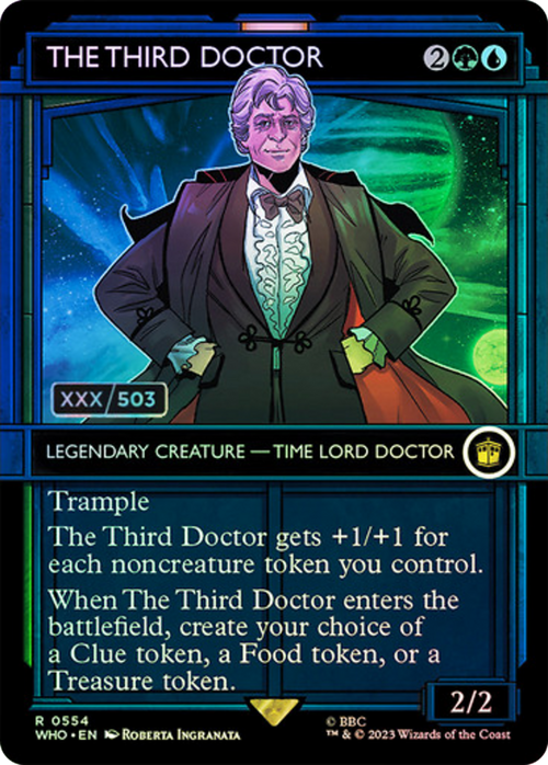 The Third Doctor (Serial Numbered) (WHO-554) - Doctor Who: (Showcase) (Borderless) Foil