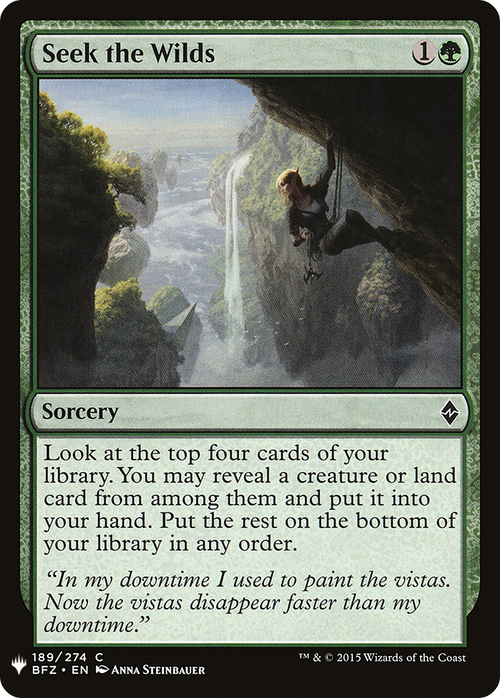 Seek the Wilds (LIST-BFZ-189) - The List