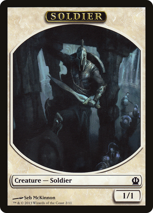 Soldier Token (McKinnon) (THS-002) - Theros Tokens