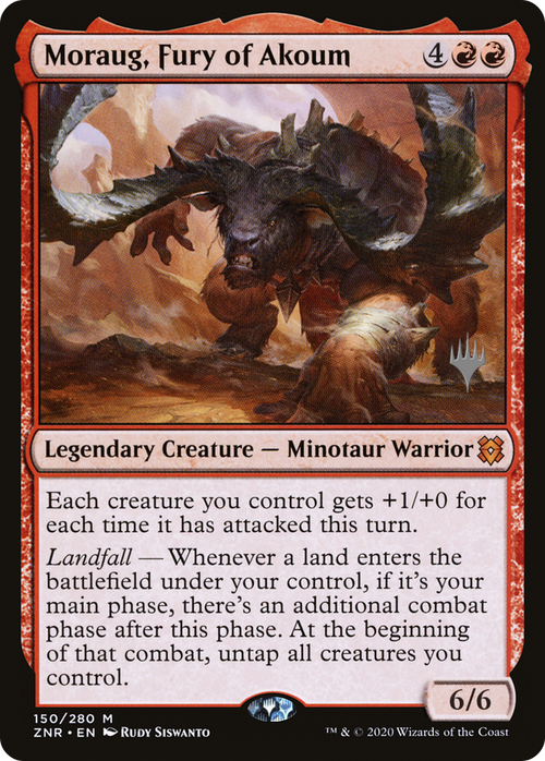 Moraug, Fury of Akoum (PPZNR-150P) - Zendikar Rising Promos Foil