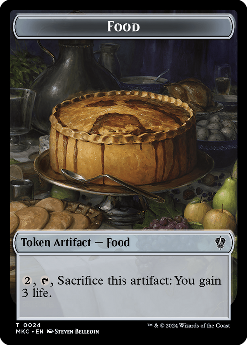 Food (TMKC-024) - Murders at Karlov Manor Commander Tokens Foil