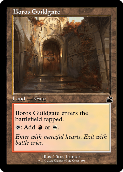 Boros Guildgate (Retro Frame) (RVR-398) - Ravnica Remastered Foil