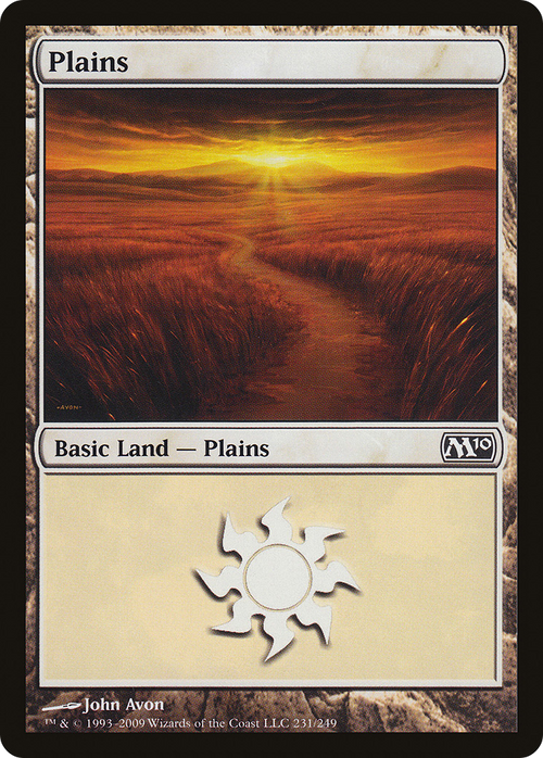 Plains (M10-231) - Magic 2010 Foil