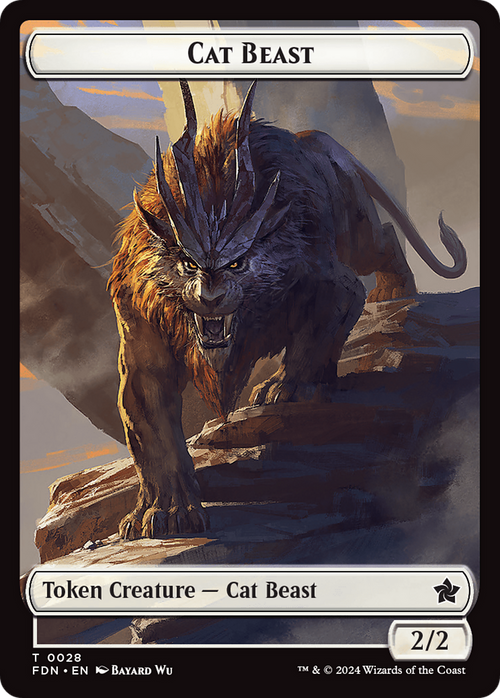 Cat Beast (TFDN-028) - Foundations Tokens Foil