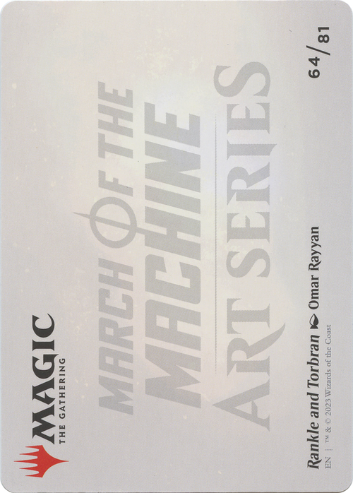 Rankle and Torbran // Rankle and Torbran (AMOM-064) - March of the Machine Art Series (Borderless) Foil